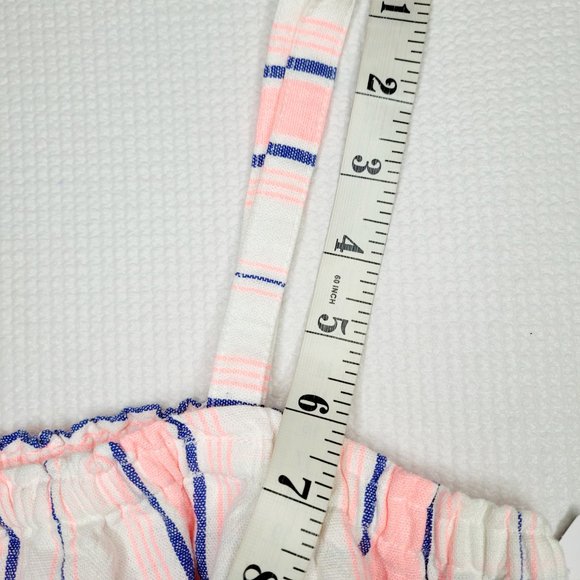 Carter's Kid Size 14 Woven Summer Tank Top Pink Blue Sleeveless Summer Cute Fun - Picture 10 of 10